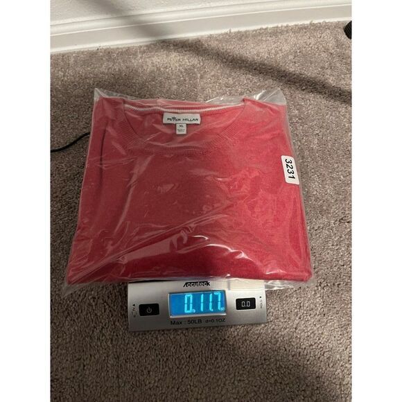 Peter Millar Cashmere Blend Crewneck Pullover Long Sleeve Sweater XL Heather Red - Picture 7 of 7